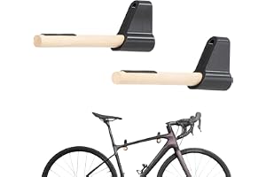 Bike Wall Mount Cykelhängare Vertikal Storage Rack Trähållare | Mountain Bike Wall Mount for Home Garage Workshop Shed Studio