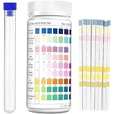 200 x 9 in 1 Aquarium Water Test Strips: pH, Nitrite, Nitrate, Chlorine, Total Hardness, Iron, Copper, Quick Test for Drinkin