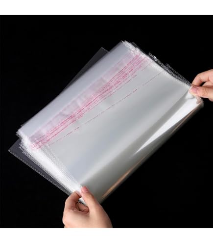 PATIKIL Trasparente Piatto Aperto Poly Sacchetti Non Adesivo PE Plastica Vendita Dettaglio Sacchetti 2 Mil 3x12 per Ferramenta, Oggetti Collezione, Gioielli 500pz