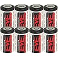 8 EVE ER14250 1/2AA 3.6V LITHIUM BATTERY ENERGY VERY ENDURE BOBBIN CELL SIZE NEW