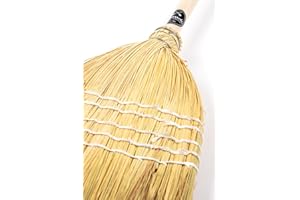 Mendi Escoba Artesana de Mijo 150 cm. Fabricada en Navarra, Cuatro Generaciones. La Escoba auténtica de Toda la Vida.