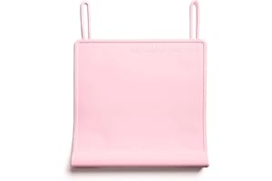 The Table Tyke Silicone Suction Placemat | Teething Edge Bumper/Spill Stopper | Dishwasher Safe, Travel Ready, Fits Highchairs | Suction Cup Activity Mat for Babies & Toddlers | BPA Free (Ballet Pink)