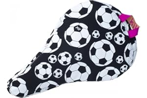 ‎LIIX Liix Kinder Kids' Saddle Cover Soccerball Sattelbezug, Schwarz, Einheitsgröße