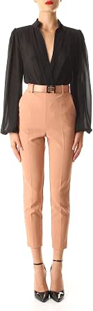 Elisabetta Franchi PA34907E2 Pantalone Woman 46 : Amazon.co.uk: Clothing