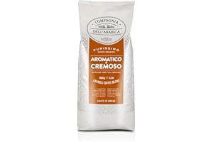 CAFFÈ CORSINI 1950 Caffè Corsini - Compagnia dell'Arabica, Café Arábica en Grano Aromático y Cremoso, Paquete de 1 kg de Café en Grano Tostado