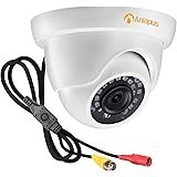 Anlapus 1080p CCTV Camera, 4-in-1 Outdoor Security Dome Camera for CVBS/AHD/CVI/TVI Surveillance System, 65ft IR Night Vision