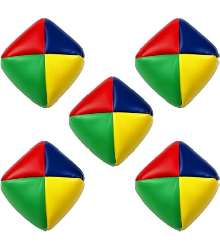 Set De 5 Balles De Jonglage – Diamètre 5 Cm, 45 G – En PU Souple – Couleurs Vives – Coordination œil-main – Débutants Et Enfants