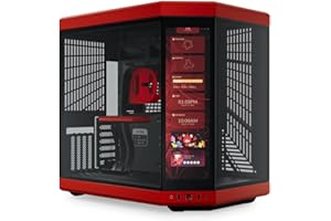 Hyte Y70 Touch Mid Tower Case Rojo/Negro (E-ATX/ATX/M-ATX/M-ITX)