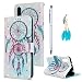 Produktbild Huawei P20 Pro Hülle Case Schutzhülle Gemalt Gemini Wind Chimes Muster Schale Tasche Flipcase Wallet Case Cover Bookstyle Ständer Kartenetui PU Leder Hardcase Bargeld Etui Handyhülle mit Karteneinschub und Magnetverschluß