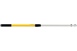 Rubbermaid Commercial Products HYGEN Quick Connect - Mango corto extensible para mopa, amarillo