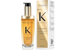 KERASTASE Kérastase Elixir Ultime Hair Oil, Nourishes Dull Hair, For All Hair Types, Strengthens and Protects Hair From Heat, With Argan and Camellia Oil, L'Huile Originale