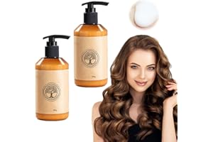 TOPBASHGO 300ML Long-lasting Styling Moroccan Volume Moisturizing Elasticity, Neu Styling Moroccan Volume Moisturizing für trockene, Beschädigte Bounce-Curl-Haarpflege (2pcs)