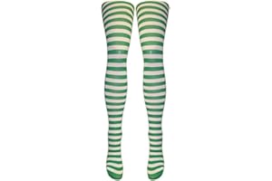 Silver Legs Women's Adult Orange Striped Tights One Size Fits All