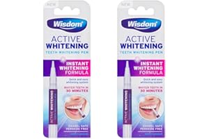 BARGAINSMANIA Wisdom Teeth Active Whitening Pen - Get Ready to Smile Brighter with This Wisdom Teeth Active Whitening Pen - Pack of 2
