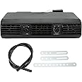 AC Air Conditioning Evaporator Kit, 360CFM Universal Under Dash AC Evaporator Underdash Heating Cooling Unit, 3 Speed Air Conditioner Evaporator for Car Truck RV Van Camper (24V)