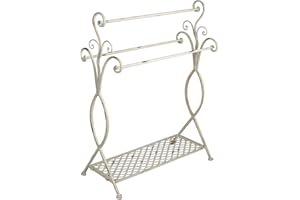 PALAZZO INT Wieszak na ręczniki Villa Shabby CHIC biały żelazo vintage