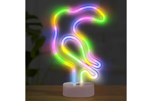 HOSYMO Papagei Neon Light, LED Neon Schild Leuchtreklame mit Ständer, Batterie oder USB Betrieben, Parrot Neon Sign Licht Deko für Party, Bar, Schlafzimmer, Weihnachten