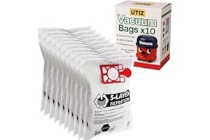 UTIZ Compatible Vacuum Bags for Henry & Hetty – Replacement for NVM-1CH / 907075 – Pack of 10 Dust Bags