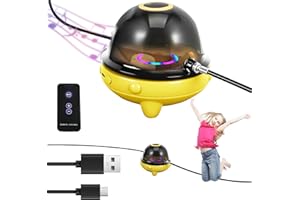 KISTRBA Music Jump Rope Machine, Smart Automatic Electric Rope Skipping Machine with Bluetooth Speaker and LED Display Counter, 1-10 Speed Level Adjustment, for Kids Boys Girls Gym Home Party