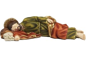 Paben - Staty av St Joseph sovande, religiös artikel 12,8 cm, från Harts, av Paulen.