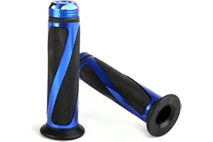 BONNOEUVRE Manopole Manubrio Moto universali Diametro interno 22mm-24mm per 7/8" Manubri Alluminio Gomma per Moto Scooter Quad Cruiser