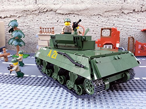 Modbrix 2475 – ★ US ARMY Jagdpanzer M-10 Wolverine Panzer inkl. custom US Army Soldaten aus original Lego© Teilen ★ - 3