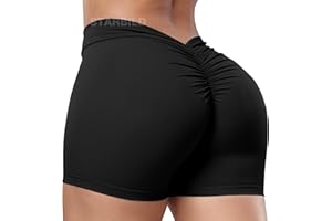 STARBILD Pantaloncini Donna Sportivi Scrunch, Leggins Corti Vita Alta Push Up, Booty Shorts Hot Pants per Palestra Fitness Yoga