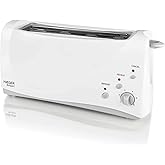 HAEGER BULGARI &ndash; Multifunction Toaster with 1000 W &ndash; Extra Long Slot, Toasting Control &ndash; 6 Positions, 3 Functions: Reheat, De
