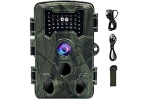 Feloyal Fototrappola Fotocamera Caccia 36MP 1080P HD Fotografica Notturna Infrarossi Invisibili 34pcs 940nm IR LED Gran Angular 0.3s di Velocità Impermeabile IP66 per Esterna Animali Fotografiche