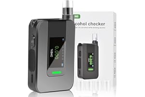 Reeye Alcol Test Etilometro Portatile Certificato: Professionale Digitale Sensori Elettrochimici Alcoltest con Display IPS Digitale - Tester di Alcool Precisione di Grado per Test Personali (D1000)