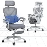 FLEXISPOT OC4 Silla Oficina,Silla Ergon&oacute;mica Escritorio con Reposapi&eacute;s | Soporte Lumbar 3 Zonas, Reclinable 135&deg;, Coj&iacute;n Trans