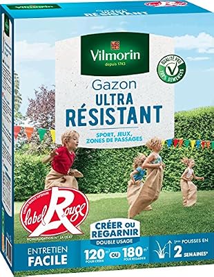 Vilmorin 4462415 Gazon Ultra Résistant, Vert, 3 kg