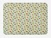 Produktbild CHKWYN Dutch Bath Mat, Floral Arrangement with Colorful Doodle Blooming Tulips on Pale Green Background, Plush Bathroom Decor Mat with Non Slip Backing, 23.6 W X 15.7 W Inches, Multicolor