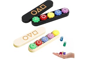 VIDSTW 2 Stück Gonggi Korean Game Set 10 Bunt Gonggi Stones Und 2 Basis Koreanische Spiele für Koordinationstraining Gonggi Spiel Traditionelles Koreanisches Spiel für Zusammensein Party