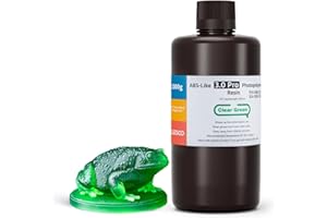 ELEGOO ABS-Like 3.0 Pro Resina Verde 1000g, Resina Impresora 3d mejorada para una Mayor Resistencia al Calor y a los Arañazos, Compatible con la Mayoría de Impresora 3D