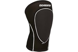 Rehband Genouillères de sport, néoprène 3mm coussin de handball, coussin de volley-ball, genouillère pour handball et volley-ball, Couleur:Noir, Taille:M