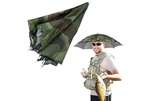 JOYIVIKE Chapeau Parapluie - Parasol Pliable pour Pêche, Golf, Cyclisme, Jardinage et Sports de Plein Air