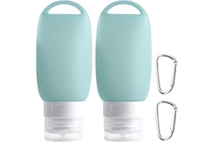 SUNERLORY 2 Stück Futtertube zum Befüllen Hund 90ml Befüllbare Tuben für Hunde mit Karabiner Nassfutter Silikon Reiseflaschen Abfüllflaschen Zubehör(Grün)