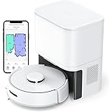 SwitchBot Robot Aspirapolvere Lavapavimenti con Mappatura, Mini Robot Aspirapolvere K10+ con base auto-vuota per 70 giorni, n