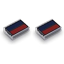 Trodat Printy Dater 4850 Datumstempel Mit 2farbigem Kissen Blau/rot + Wunschtext, Stempeltext:G E S C A N N T