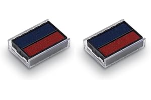 Trodat Replacement Ink Pads 6/4850 - Pack of 2 - Red/Blue Ink - For The Printy 4850 and 4850/L