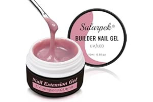 Sularpek Gel Ricostruzione Unghie 15 ML Passione Unghie, Esente da HEMA e TPO, Costruttore Alta Densità per Allungamento e Riparazione