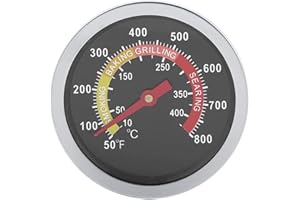 TOPINCN Termómetro De Barbacoa De Acero Inoxidable De Lectura Instantánea Digital De 50~800 Temperature De La Campana Redonda Para Cocinar En Barbacoa