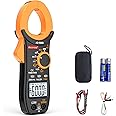Aicevoos Clamp Meter Amp Meter 6000 Counts Auto-ranging dc Clamp Meter, Measures Current Voltage Temperature Capacitance Resistance Diodes (AC/DC Current)