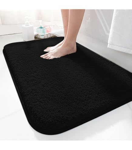 HYFAN Tapis de Bain Demi-Rond en Microfibre Chenille antidérapant, Super Absorbant, séchage Rapide, Doux à Poils Longs, Lavable en Machine, Tapis de décoration de Sol en Demi-Cercle HYFAN Tapis de Bain Demi-Rond en Microfibre Chenille antidérapant, Super Absorbant, séchage Rapide, Doux à Poils Longs, Lavable en Machine, Tapis de décoration de Sol en Demi-Cercle