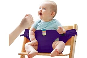 Lychee Chaise de voyage portative et siège de sécurité Ceinture de sécurité pour bébés et tout-petits avec siège à sangles. (Pourpre)