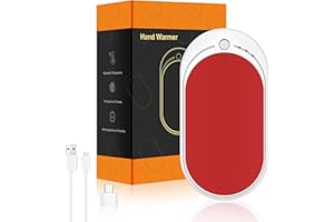 SKYAYA Hand Warmers Rechargeable USB Reusable 1 Pack, 5200mAh Portable Electric Hand Warmer Power Bank Electronic Pocket Heater, Tech Gifts for Men Women Raynauds Hiking Golf Skiing Camping Fishing Walking