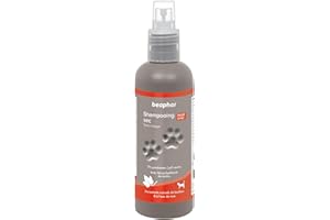 BEAPHAR – Shampoing Sec Premium ultra-doux et parfumé pour chat – Aux extraits naturels de Bambou & d’eau de Rose – Revitalise et rafraîchit le pelage – Limite l’excès de sébum – Sans rinçage – 200 ml