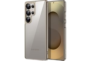 ‎JETECH JETech Etui dla Samsung Galaxy S25 Ultra 5G, Nieżółknące Odporny na Wstrząsy Bumper Ochronne Osłona Telefonu, Odporny na Zarysowania Twardy Tył PC (Szary)