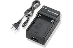 KWTOUL Cargador de Batería NP-F550 Compatible con Sony NP F970, F960, F770, F750, F570, F530, F330, CCD-SC55, TR516, TR716, TR818, TR910, TR917, CN160, CN-216 y más